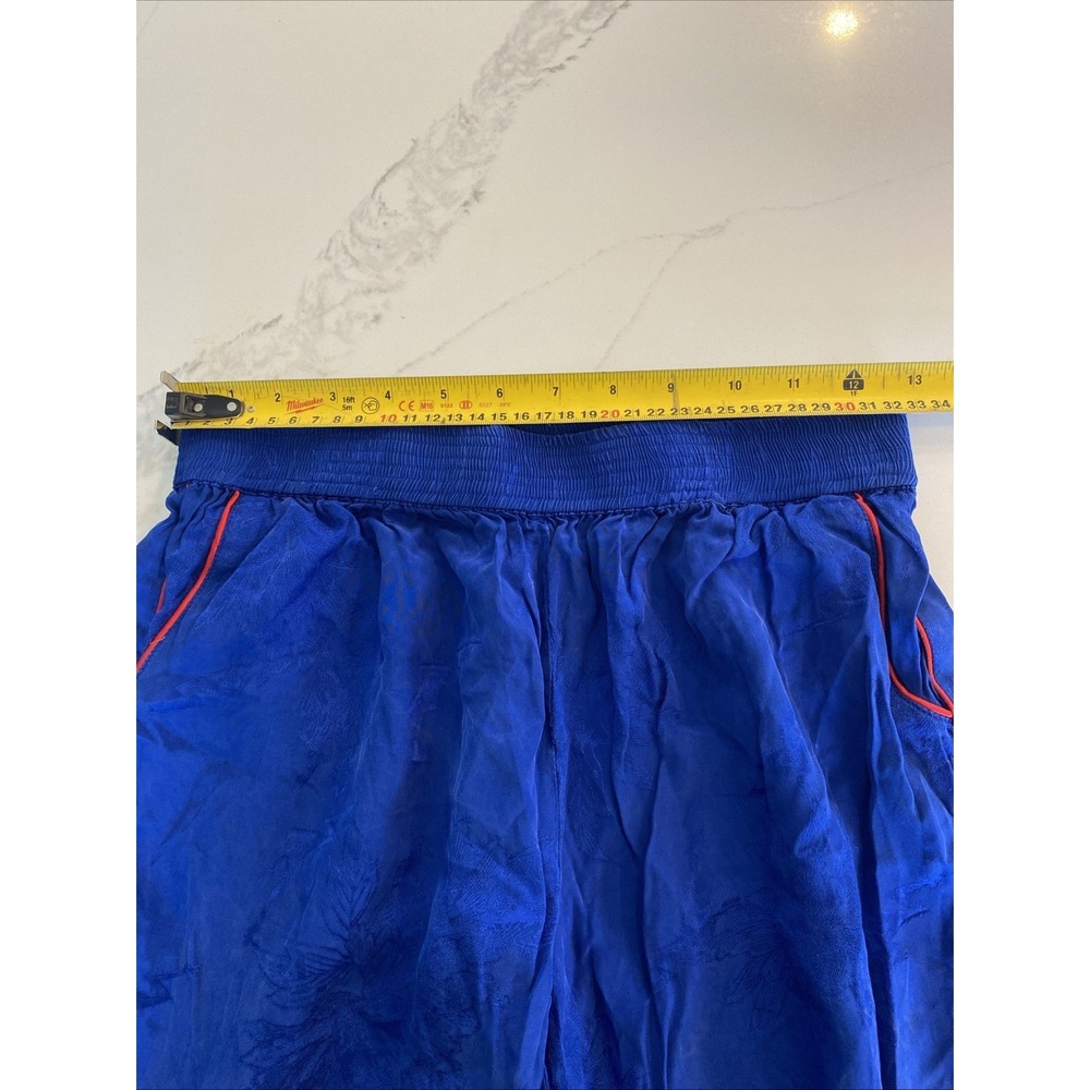 Zadig & Voltaire Adelie Pants Womens Size XS Blue Utility Jogger Red Piping - Picture 9 of 16